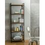 Стеллаж SIGNAL TABLO R5 дуб/т.коричневый, 180/60/40