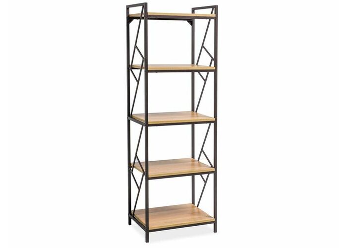 Стеллаж SIGNAL TABLO R5 дуб/т.коричневый, 180/60/40