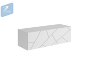 Тумба МК Стиль ГРАНЖ ТМ-004 белый/ белый софт..