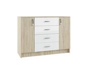 Комод ДСВ (МС Софи) СКМ 1200.1 Сонома/Белый..