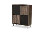 Комод HALMAR SWING KM-2 орех/черный..