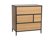 Комод SIGNAL GEO K4 дуб/черный..