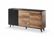 Комод HALMAR RANDOM KM-1 дуб вотан/черный..