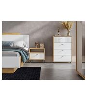 Комод SV-МЕБЕЛЬ (МС Милан К) Дуб Золотой/Белый Матовый, 4 ящ.