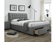 Кровать HALMAR PERCY серый, 160/200..