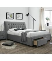 Кровать HALMAR PERCY серый, 160/200