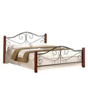 Кровать HALMAR VIOLETTA черешня античная/черный, 140/200