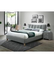 Кровать HALMAR SANDY 2 серый/бук, 160/200