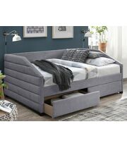 Кровать SIGNAL NADIA Velvet tap. 142 серый, 120/200