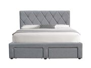 Кровать HALMAR BETINA серый, 140/200..