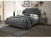 Кровать SIGNAL MONAKO Velvet Bluvel 14 серый/..