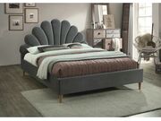 Кровать SIGNAL SANTANA Velvet Bluvel 14 серый..