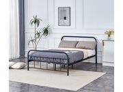 Кровать HALMAR LINDA черный, 140/200..