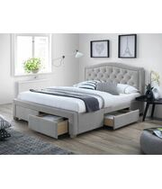 Кровать SIGNAL ELECTRA tap. 76 серый/дуб, 140/200