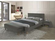 Кровать SIGNAL AZURRO Velvet Bluvel 14 серый/..