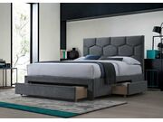 Кровать HALMAR HARRIET серый, 160/200..