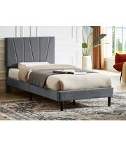 Кровать SIGNAL SAVANA Velvet tap. 192 серый, 90/200