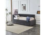 Кровать HALMAR DERBY серый, 90/200..