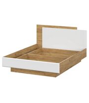 Кровать SV-МЕБЕЛЬ (МС Милан К) Дуб Золотой/Белый Матовый, двойная универс. 160/200