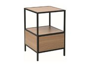 Тумбочка прикроватная SIGNAL GEO S дуб/черный..