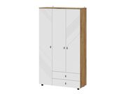 Шкаф NN Мебель (МС Байкал К) Дуб Золотой/Белы..
