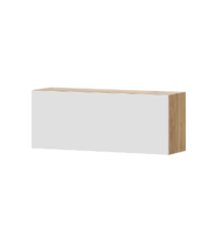 Шкаф навесной SV-МЕБЕЛЬ (МС Милан К) Дуб Золотой/Белый Матовый