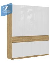 Шкаф МК Стиль БОСТОН ШК-004 МДФ дуб крафт золотой/белый