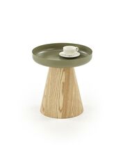 Стол журнальный HALMAR GINA зеленый/натуральный