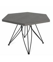 Стол журнальный Sheffilton SHT-S113/TT20 ЛДСП 70 артикул SHT-СЖ17 черный муар/бетон чикаго темно-с