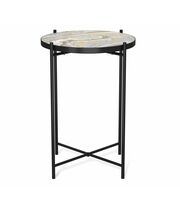 Стол журнальный Sheffilton SHT-CT8-3 золотистый пепел/черный муар