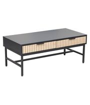 Стол журнальный SIGNAL MAGO L1 дуб/черный мат 100/48/40