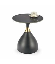 Стол журнальный HALMAR SCALITA черный мрамор/черный/золотой