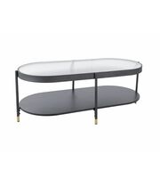 Стол журнальный SIGNAL LAGUNA B белый/черный, 110/50