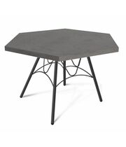 Стол журнальный Sheffilton SHT-S100/TT20 70 ЛДСП артикул SHT-СЖ1 черный муар/бетон чикаго темно-се