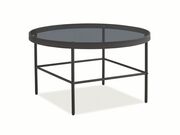 Стол журнальный SIGNAL VANESSA дымчатый/черны..