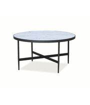 Стол журнальный SIGNAL DOLORES B мраморный эффект/серый, 80/42