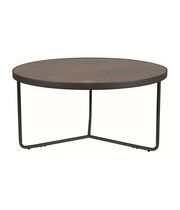 Стол журнальный SIGNAL ANTILA коричневый эффект камня/черный FI 80