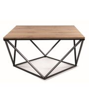 Стол журнальный SIGNAL SILVER A дуб артизан/черный, 80/80