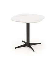 Стол журнальный HALMAR BORNA S белый мрамор/черный