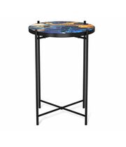 Стол журнальный Sheffilton SHT-CT8-3 синий сапфир/черный муар