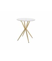 Стол журнальный SIGNAL AZALIA Ceramic белый/золотой, 50/60