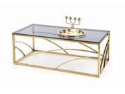 Стол журнальный HALMAR UNIVERSE дымчатый/золо..