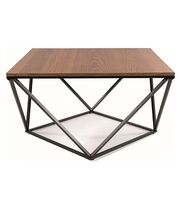 Стол журнальный SIGNAL SILVER A орех/черный, 80/80