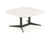 Стол журнальный HALMAR BORNA белый мрамор/чер..