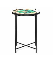 Стол журнальный Sheffilton SHT-CT8-3 малахитово-зеленый/черный муар