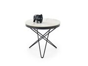 Стол журнальный HALMAR LEILA 2 белый мрамор/ч..