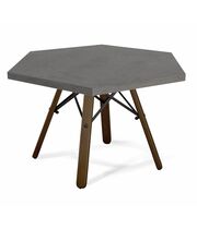 Стол журнальный Sheffilton SHT-S70/TT20 ЛДСП 70 темный орех/бетон чикаго темно-серый