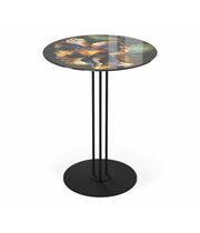 Стол журнальный Sheffilton SHT-CT55/H43 ночной цветок/черный муар