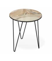 Стол журнальный Sheffilton SHT-CT27 дымчатый топаз/черный муар