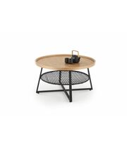 Стол журнальный HALMAR FLORENCE дуб натуральный/черный, 80/45